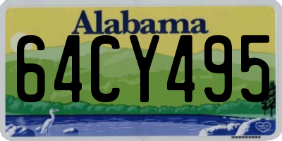 AL license plate 64CY495