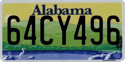 AL license plate 64CY496