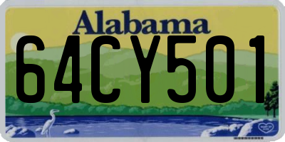AL license plate 64CY501