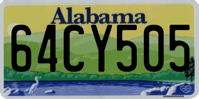 AL license plate 64CY505