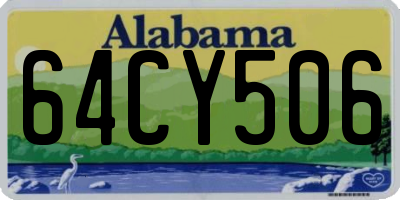 AL license plate 64CY506