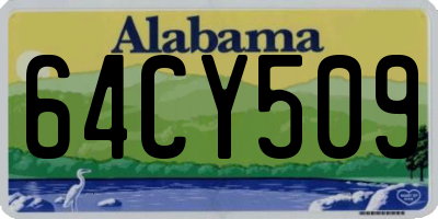 AL license plate 64CY509