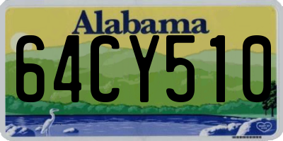 AL license plate 64CY510