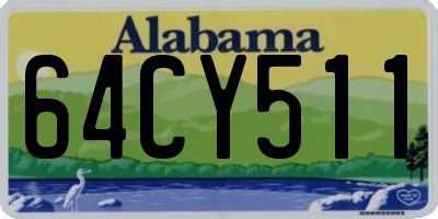 AL license plate 64CY511