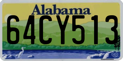 AL license plate 64CY513