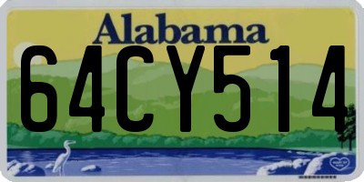 AL license plate 64CY514