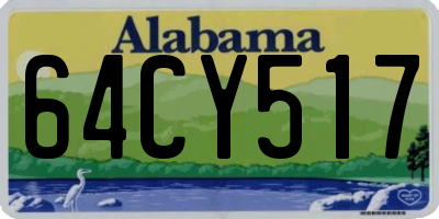 AL license plate 64CY517