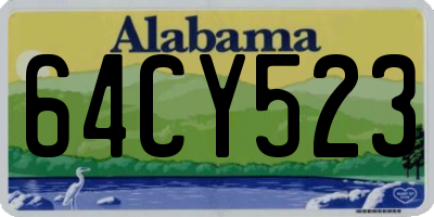 AL license plate 64CY523
