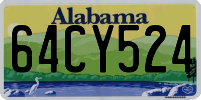 AL license plate 64CY524