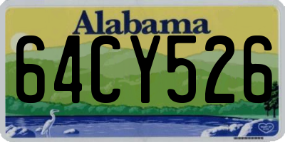 AL license plate 64CY526