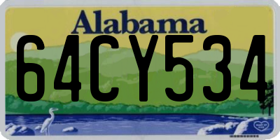 AL license plate 64CY534