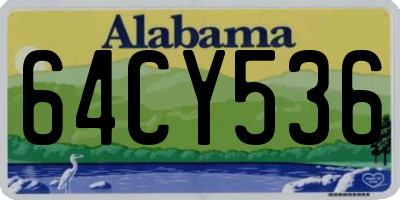 AL license plate 64CY536