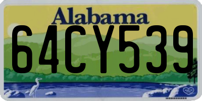 AL license plate 64CY539