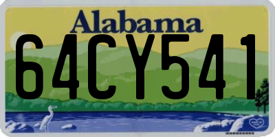 AL license plate 64CY541
