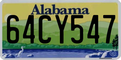 AL license plate 64CY547