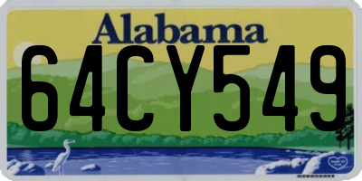 AL license plate 64CY549
