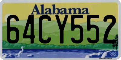AL license plate 64CY552