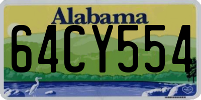 AL license plate 64CY554