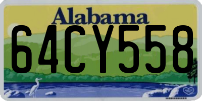 AL license plate 64CY558