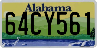 AL license plate 64CY561