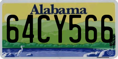 AL license plate 64CY566