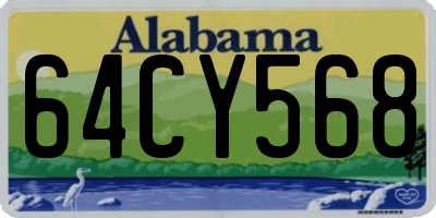 AL license plate 64CY568