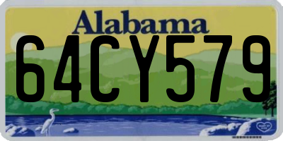 AL license plate 64CY579