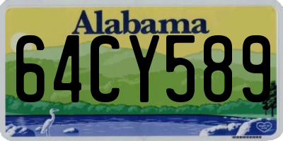 AL license plate 64CY589