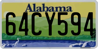 AL license plate 64CY594