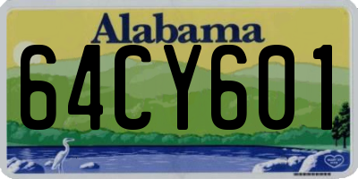 AL license plate 64CY601