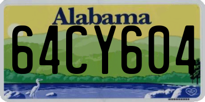 AL license plate 64CY604