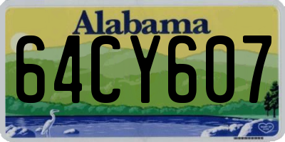 AL license plate 64CY607