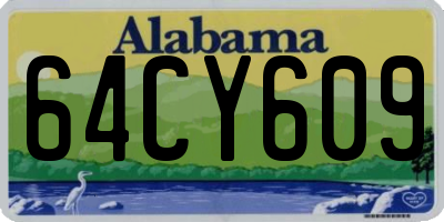 AL license plate 64CY609