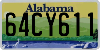 AL license plate 64CY611