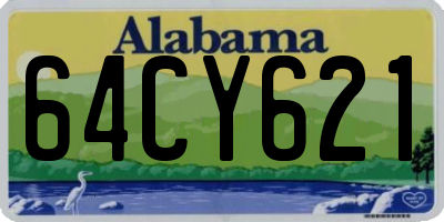 AL license plate 64CY621