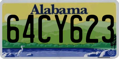 AL license plate 64CY623
