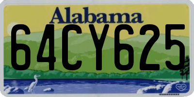 AL license plate 64CY625