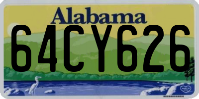 AL license plate 64CY626