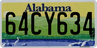 AL license plate 64CY634