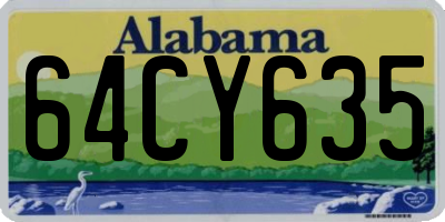 AL license plate 64CY635