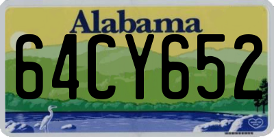 AL license plate 64CY652