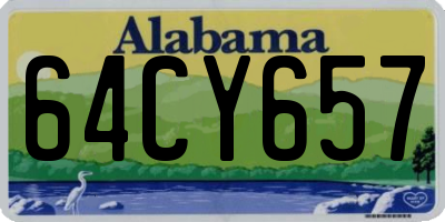 AL license plate 64CY657