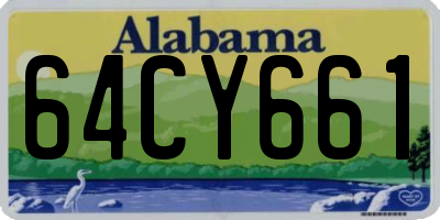 AL license plate 64CY661