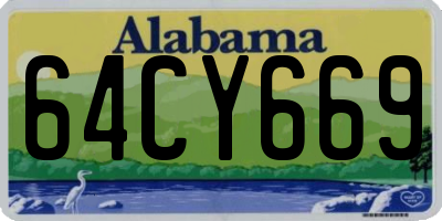 AL license plate 64CY669