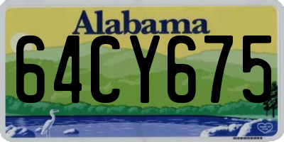 AL license plate 64CY675