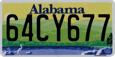 AL license plate 64CY677