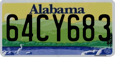 AL license plate 64CY683