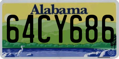 AL license plate 64CY686