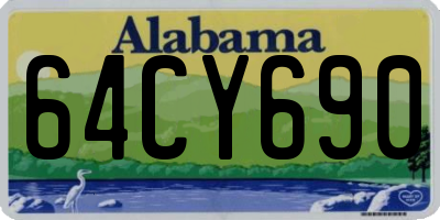 AL license plate 64CY690