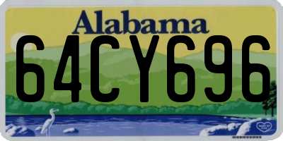 AL license plate 64CY696